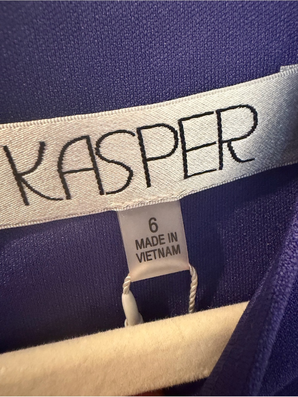 Kasper Women's Stretch Crepe Sheath Dress Purple Black Sz 6 NEW - Picture 3 of 8